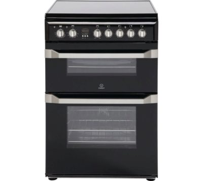 INDESIT ID60C2KS 60 cm Electric Ceramic Cooker - Black & Stainless Steel INDESIT ID60C2KS 60 cm Electric Ceramic Cooker - Black & Stainless Steel